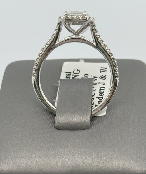 18k White Gold 1.25 CT Diamond Engagement Ring, 3.4gm, Size 6.5, S107725