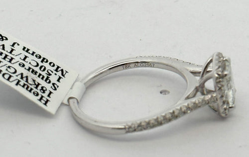 18k White Gold 1.25 CT Diamond Engagement Ring, 3.4gm, Size 6.5, S107725
