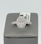 18k White Gold 1.75CT Diamond Engagement Ring Size 6.5, S107723