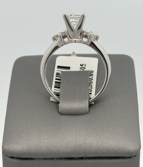 14k White Gold 1.00 CT Princess Cut Diamond Engagement Ring, S107730