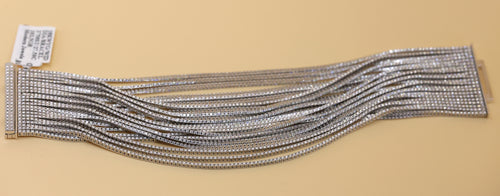 18k White Gold 27.25CT Diamond Tennis Bracelet, 7", 102.5g, S16815