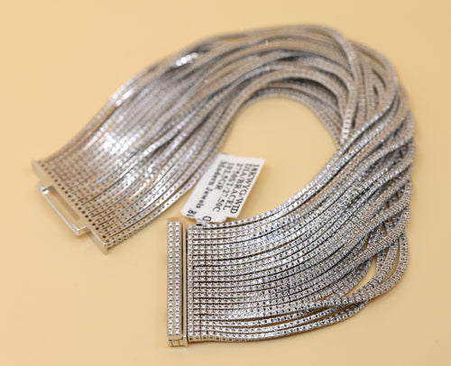18k White Gold 27.25CT Diamond Tennis Bracelet, 7", 102.5g, S16815