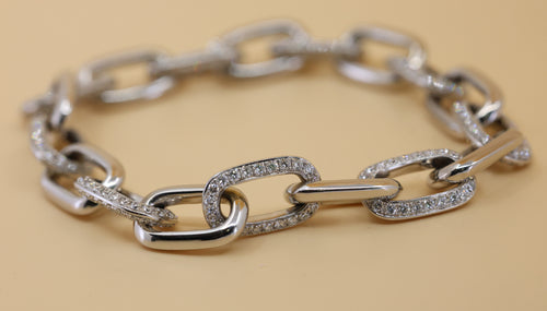 18k White Gold 7.5CT Diamond Ladies Bracelet