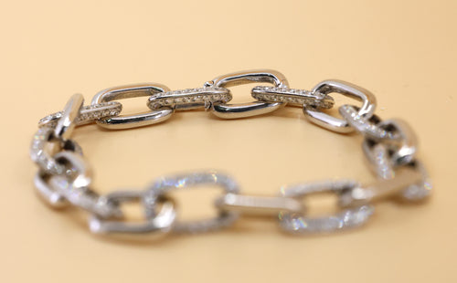 18k White Gold 7.5CT Diamond Ladies Bracelet