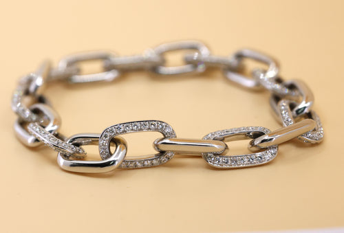 18k White Gold 7.5CT Diamond Ladies Bracelet