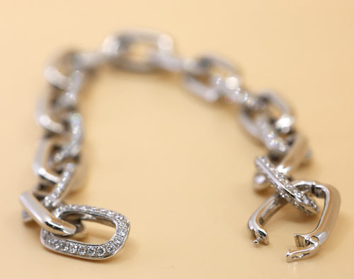 18k White Gold 7.5CT Diamond Ladies Bracelet