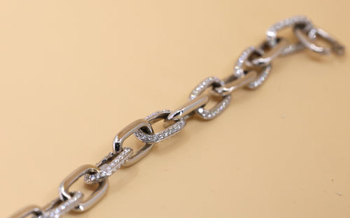 18k White Gold 7.5CT Diamond Ladies Bracelet