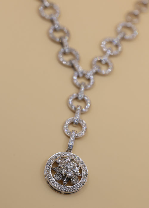 18k White Gold 2.25Ct Diamond Ladies Necklace, 40.3gr, S108851