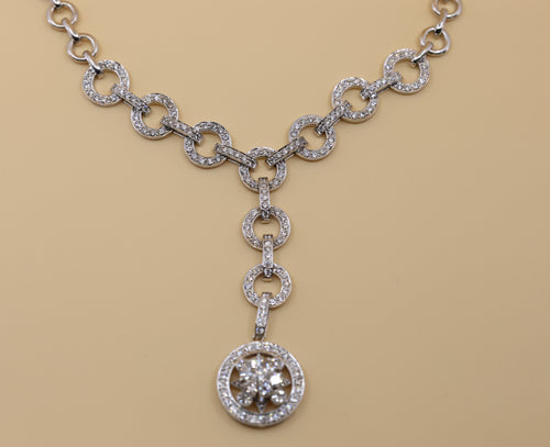 18k White Gold 2.25Ct Diamond Ladies Necklace, 40.3gr, S108851