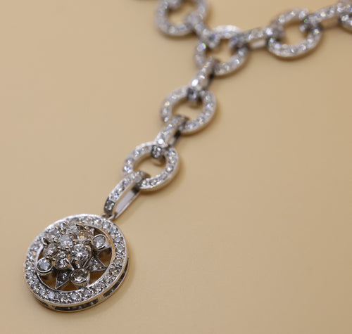 18k White Gold 2.25Ct Diamond Ladies Necklace, 40.3gr, S108851