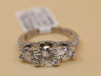 14k White Gold 2.95CT Diamond Engagement Ring, 5.0g, Size 5.5, S108852