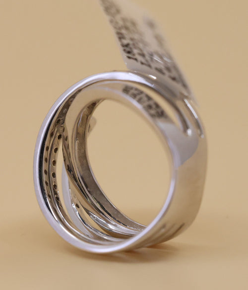 18k White Gold Ladies 0.50 CT Diamond Fancy Ring, 8.9gm, Size 7.25, S108854
