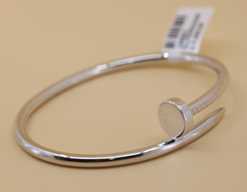 Cartier Juste un Clou Style Bracelet - 18k White Gold, Size 18, S108861