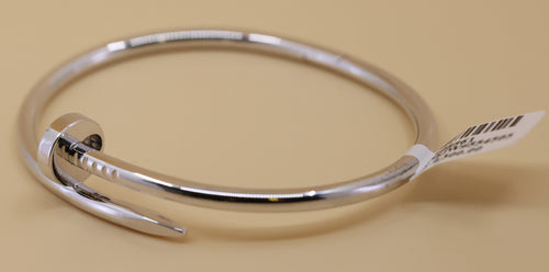 Cartier Juste un Clou Style Bracelet - 18k White Gold, Size 18, S108861