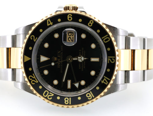 Rolex GMT-MASTER II 40mm Watch 2 Tone Watch 16713 Ceramic Bezel, S15868
