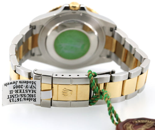 Rolex GMT-MASTER II 40mm Watch 2 Tone Watch 16713 Ceramic Bezel, S15868
