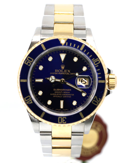 Pre-Owned Rolex Submariner Date 16613, 18k Gold & Stainless Steel, S108836