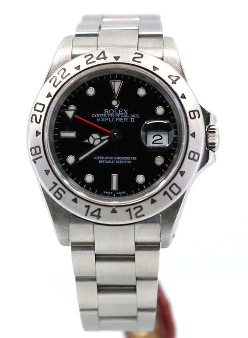 Pre-Owned Rolex Explorer-II 40mm Black Dial Watch 16570, S16685