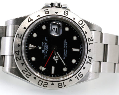 Pre-Owned Rolex Explorer-II 40mm Black Dial Watch 16570, S16685