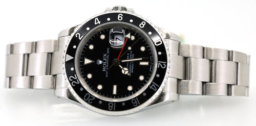 Pre-Owned Rolex GMT-Master II 16710, Stainless Steel Watch 40mm, S16648