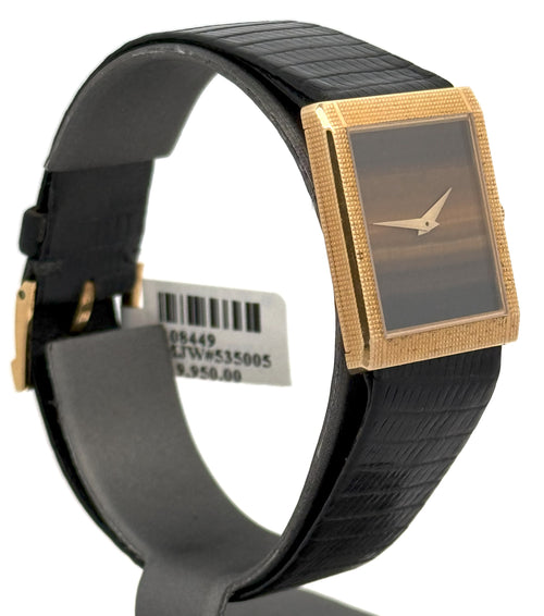 Vintage Piaget 9151 Solid 18K Yellow Gold Tiger Eye Dial watch 1968 (Pre-owned)