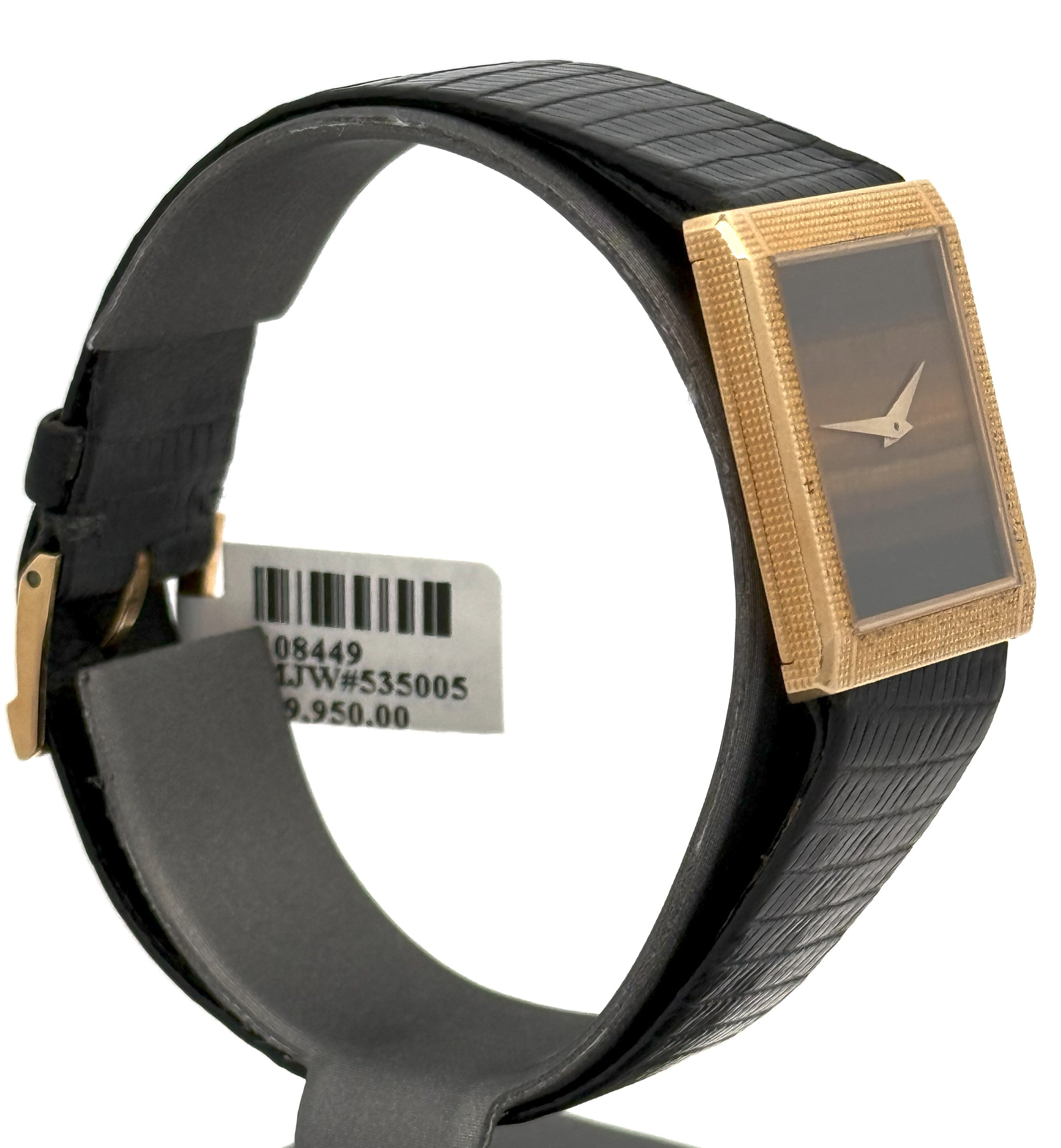 Vintage Piaget 9151 Solid 18K Yellow Gold Tiger Eye Dial watch 1968 (P