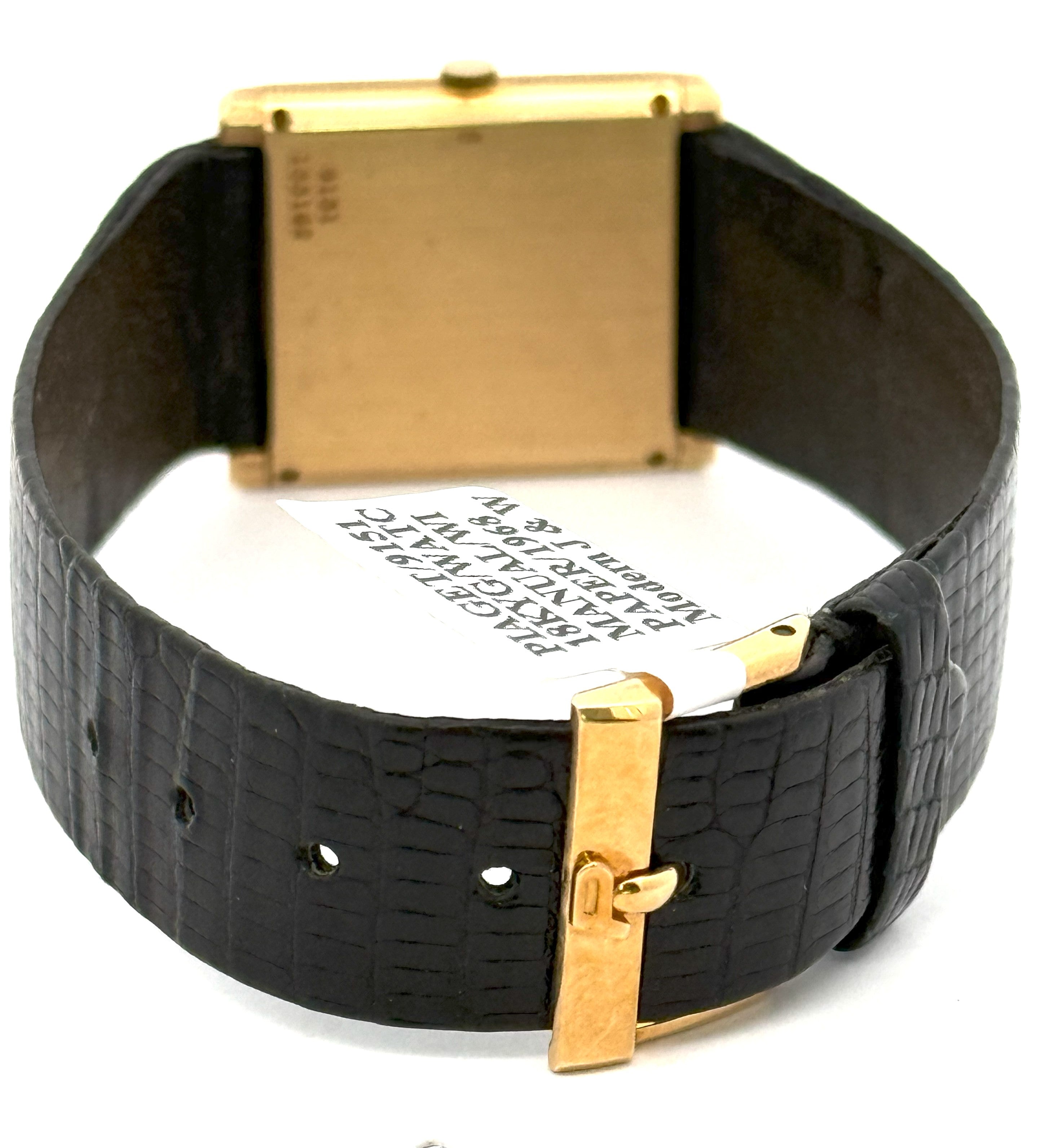 Vintage Piaget 9151 Solid 18K Yellow Gold Tiger Eye Dial watch 1968 (P