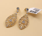 14k Yellow Gold Fancy Drop Earrings, 9.0g, S16825