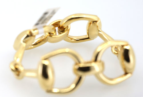 Gucci 18k Gold Horsebit Bracelet 57.6g, 7,5", S108883