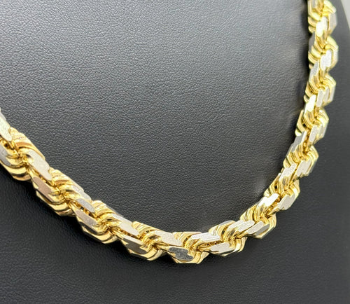 10k Two Tone Gold Men's Rope Chain, Weight 137.2 grams , Length 24" S108462