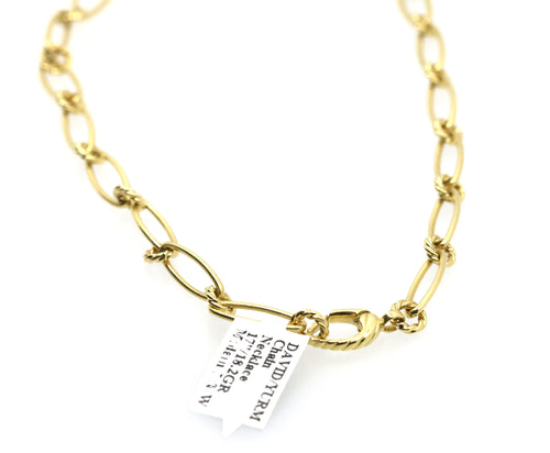 David Yurman Chain Necklace 18k Yellow Gold, S108888