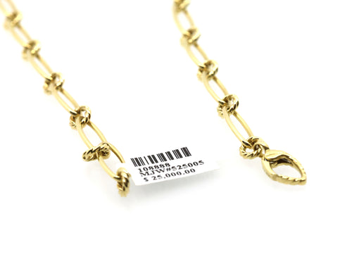 David Yurman Chain Necklace 18k Yellow Gold, S108888
