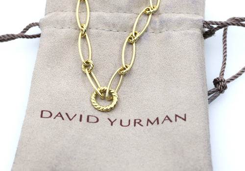 David Yurman Chain Necklace 18k Yellow Gold, S108888