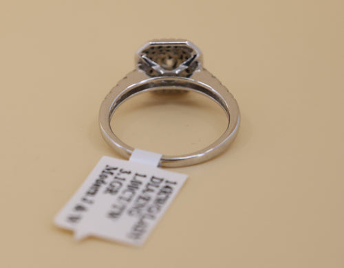 14k White Gold 0.75CT Round Cut Diamond Engagement Ring, Size 6.5, 3.1g, S108860