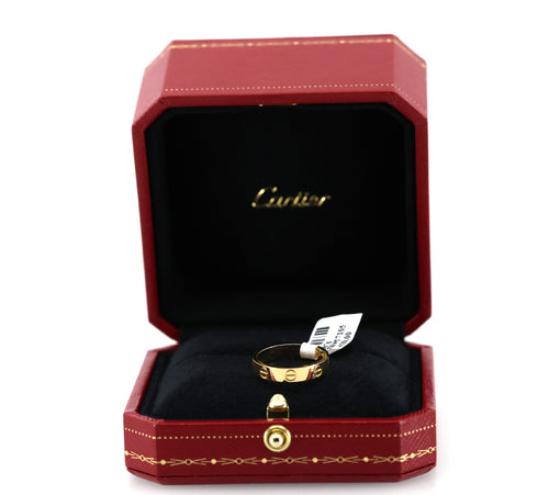 Cartier LOVE ring, small model, S108876 (Pre-owned)