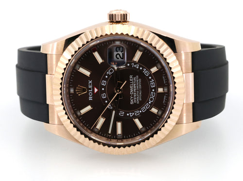 Pre-owned Rolex 326235 Sky-Dweller - 42mm Everose Gold (Pre-owned)