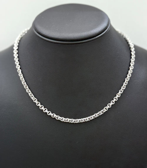 18k White Gold 3.75 CT Diamond Ladies Necklace, 26.9 G, 16", 16288