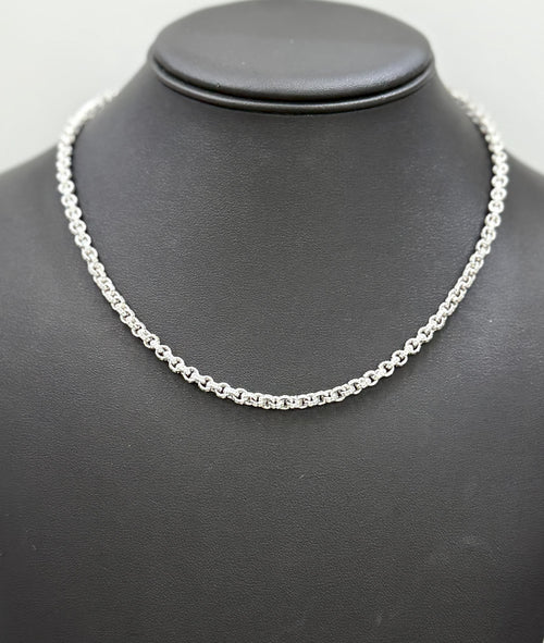18k White Gold 3.75 CT Diamond Ladies Necklace, 26.9 G, 16", 16288