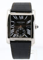 CARTIER TANK MC W5330004 34.5mm SS Black Dial Automatic Watch, S104061 (Pre-owned)