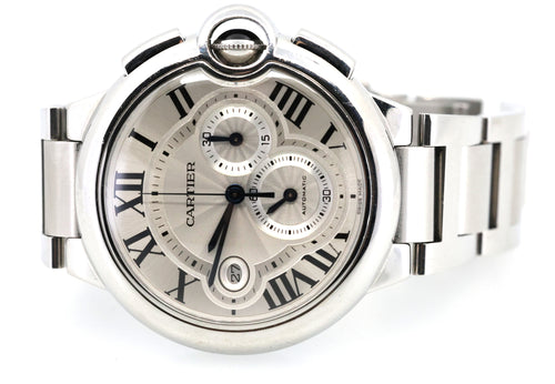 Cartier Ballon Bleu Chronograph 42mm, W6920002, S107242 (Pre-owned)