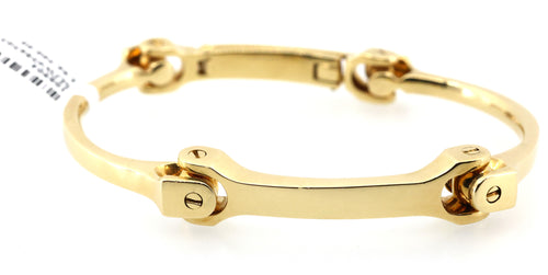 18k Yellow Gold Bangle Bracelet 67.6g, 8", S108904