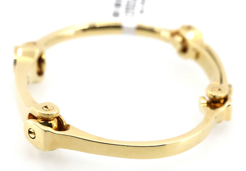 18k Yellow Gold Bangle Bracelet 67.6g, 8", S108904