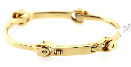 18k Yellow Gold Bangle Bracelet 67.6g, 8", S108904