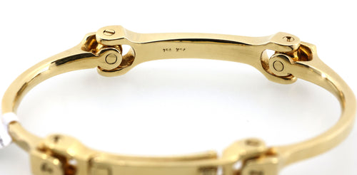 18k Yellow Gold Bangle Bracelet 67.6g, 8", S108904