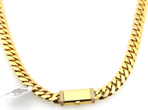 14k Yellow Gold Miami Cuban Men's Chain, 160.0gm, 25", S108903