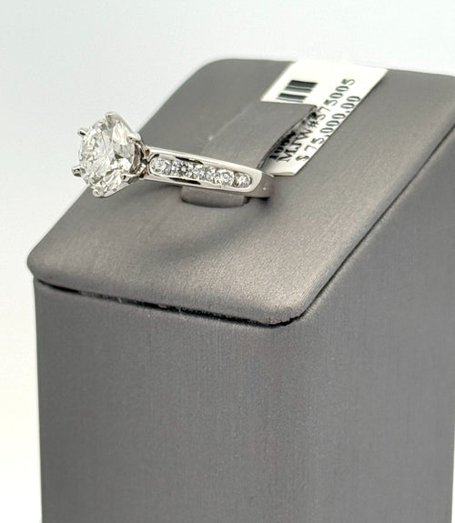 Tiffany & Co Platinum 1.51ct Round Diamond Engagement Ring H/VS1, S108479 (Pre-owned)