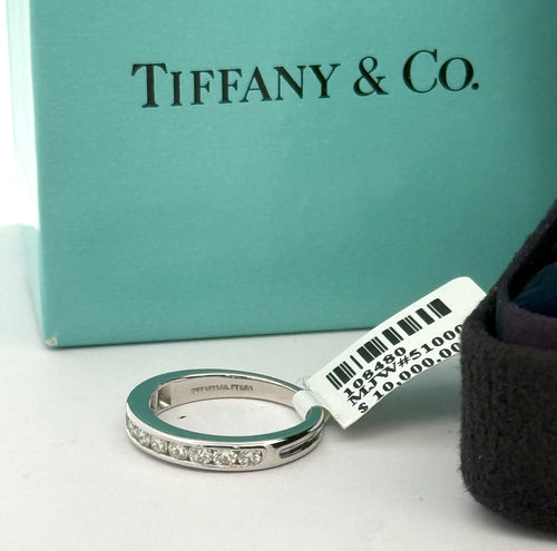 Tiffany & Co Wedding Band with Diamond Ring, S108480 (Pre-owned)