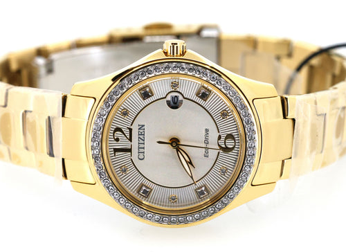 Citizen Crystal Eco Drive 30MM Ladies Watch, FE1147-79P, Box/Card