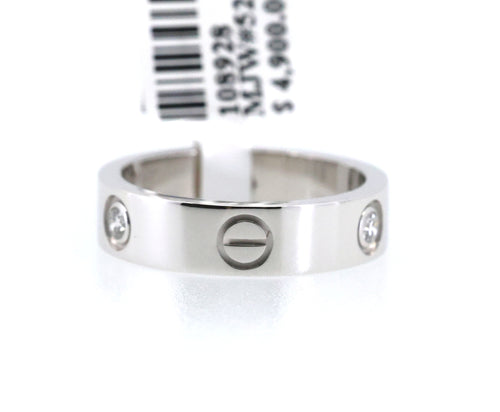 Cartier LOVE ring, classic model, 3 diamonds, S108928 (Pre-owned)