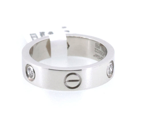 Cartier LOVE ring, classic model, 3 diamonds, S108928 (Pre-owned)